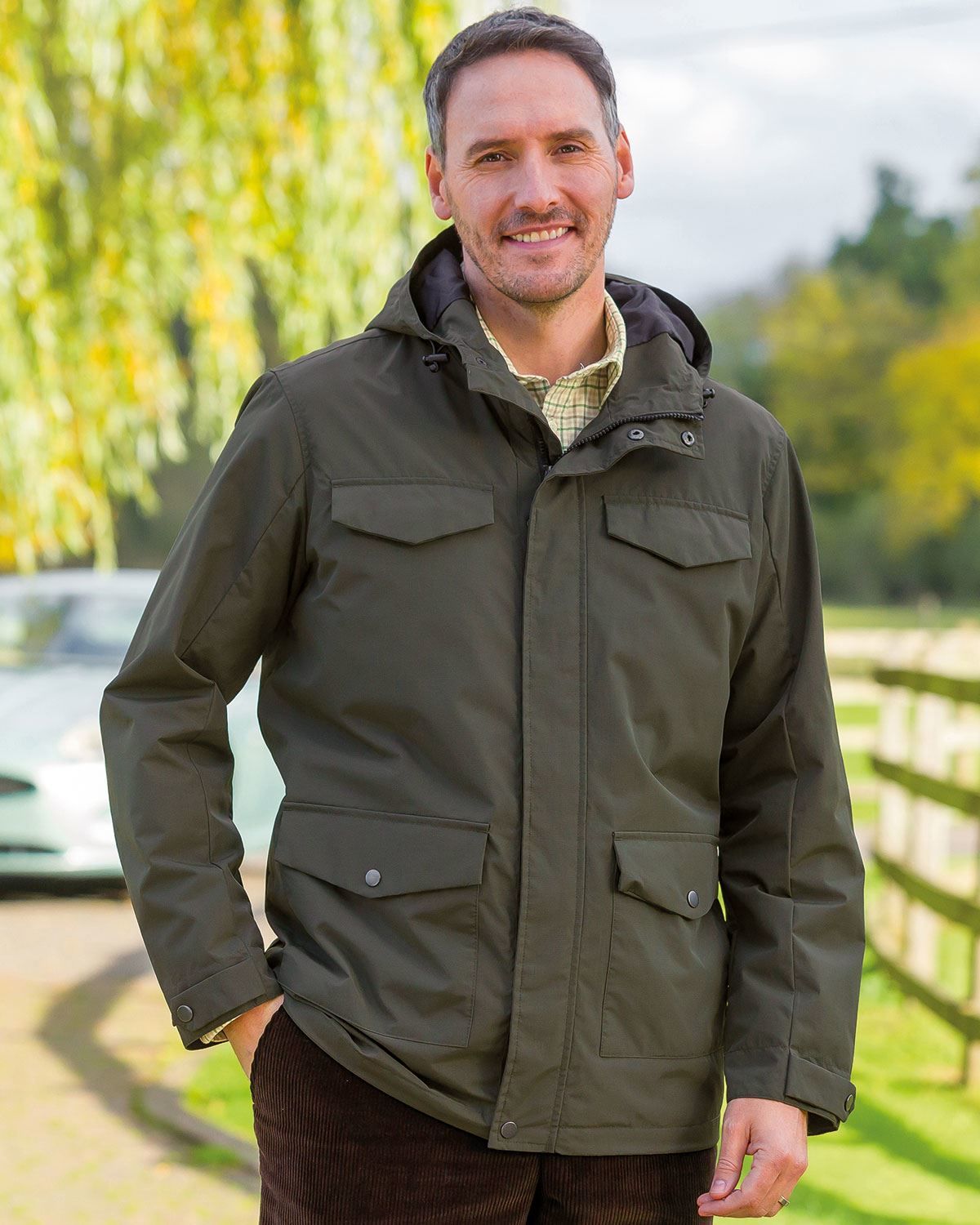 Blencathra Olive Showerproof polyester Jacket | James Meade