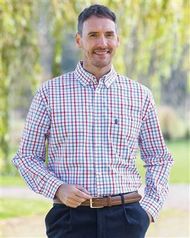 Harrogate Mens Long Sleeve Cotton Rich Check Shirt