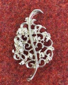 Leaf Pewter Brooch