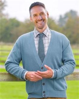 Lambswool Cardigan  Mens