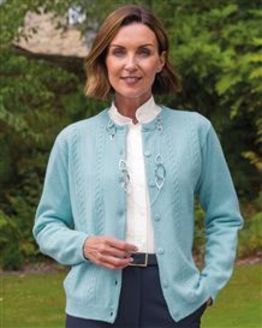 Lambswool Cable Cardigan