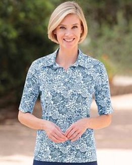 Elsa Multi Coloured Pure Cotton Polo