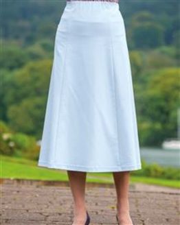 Easycare Pale Blue Pull On Skirt