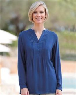 Evelyn Supersoft Viscose Pintuck Tunic