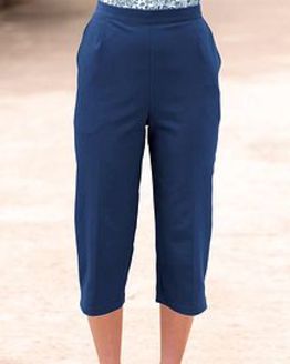 Easycare Cropped Pull On Trousers