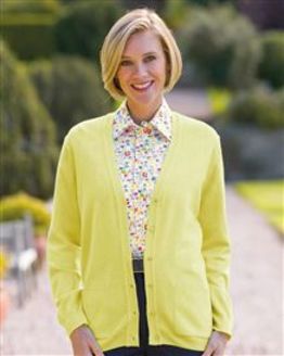 Ladies Merino Wool Cardigan Pistachio