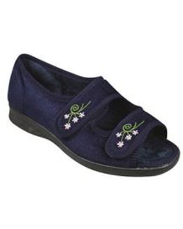 DB Wider Fit Velcro House Shoe