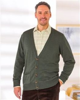Merino Cardigan  Mens