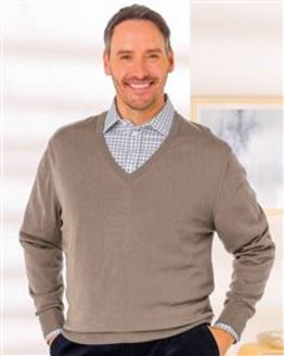 Merino V neck Sweater  Mens