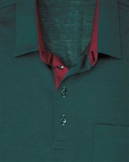 Green Pure Cotton Short Sleeve Polo Shirt