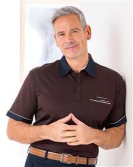 Gabicci Burgundy Mens Short Sleeve Polo Top