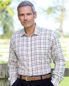 Exeter Tattersall Check Cotton & Wool Shirt
