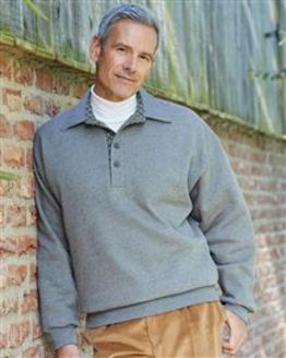 Grey Trimmed Sweatshirt