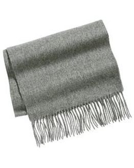 Grey Pure Lambswool Scarf