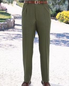 Green Formal Cavalry Twill Trousers