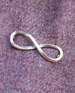 Infinity Pewter Brooch