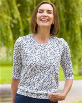 Ally Floral Pure Cotton Blouson Top