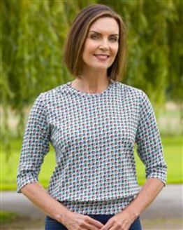 Hermione Floral Pure Cotton Blouson Top