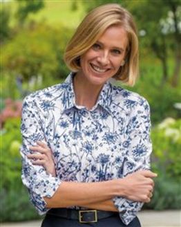 Dawn Floral 3/4 Sleeve Cotton Blouse