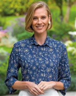 Daisy Super Soft 3/4 Sleeve Floral Blouse