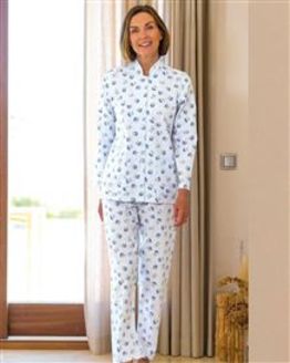 Celia Floral Long Sleeve Polycotton Pyjamas