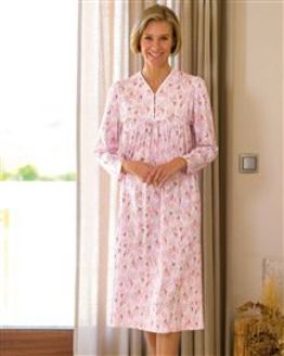 Blair Floral Long Sleeve Cotton Nightdress