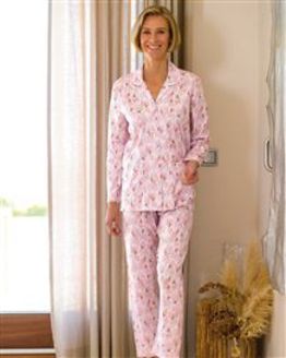 Blair Ladies Floral Long Sleeve Cotton Pyjamas