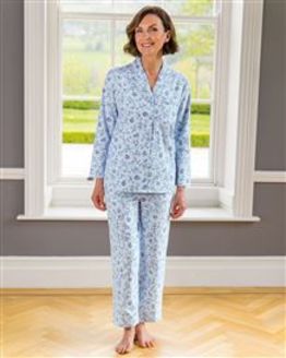 Slenderella Odette Floral Long Sleeve Cotton Pyjamas