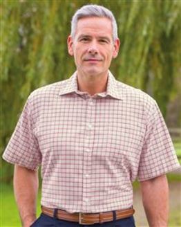 Appleby Tattersall Check Twill Short Sleeve Shirt