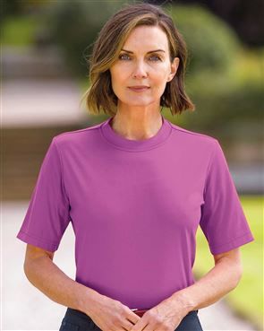 Silky Cotton Crew Neck Top