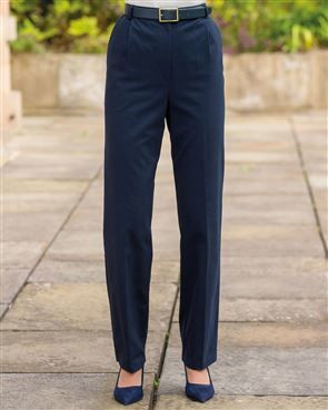 Ladies navy evening trousers sale