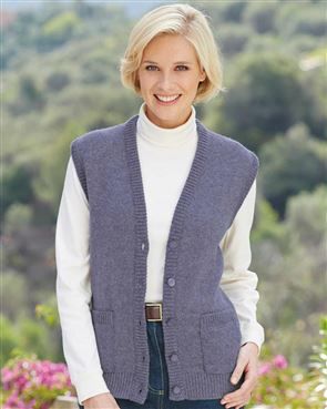 Ladies Crocus Shetland Waistcoat