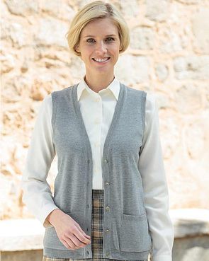 Womens Knitted Waistcoats Ladies Wool Waistcoats James Meade