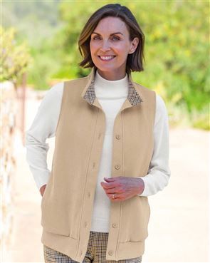 Camden Ladies Cowl Neck Trimmed Leisure Gilet