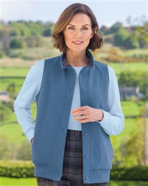 Dover Cowl Neck Trimmed Ladies Leisure Gilet