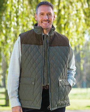 Arundel Body Warmer Quilted Gilet - Green