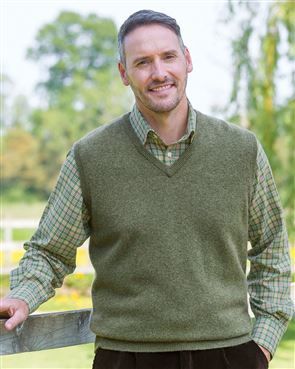 Lambswool Slipover  Mens
