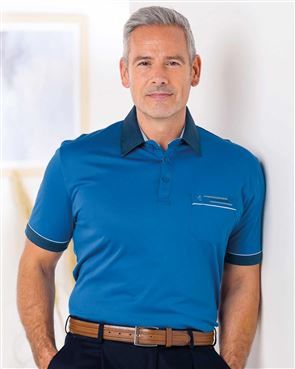 Gabicci Royal Blue Mens Short Sleeve Polo Top