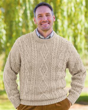 Oatmeal Aran Sweater 