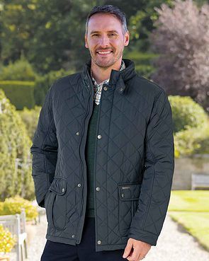 Men’s Padstow Quilted Jacket - Navy