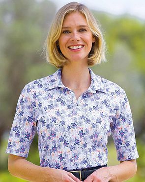 Melissa Multi Coloured Pure Cotton Polo