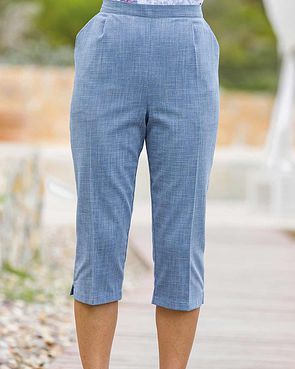 Polly Crop Trousers - Blue