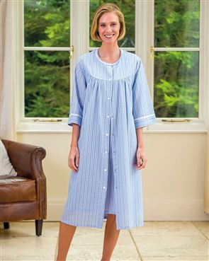 Slenderella Short Sleeve Housecoat Josie 
