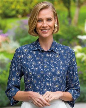 Daisy Super Soft 3/4 Sleeve Floral Blouse