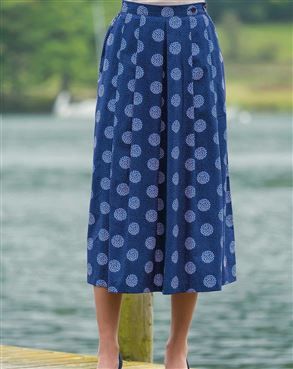 Vanessa Patterned Cotton Ladies Skirt