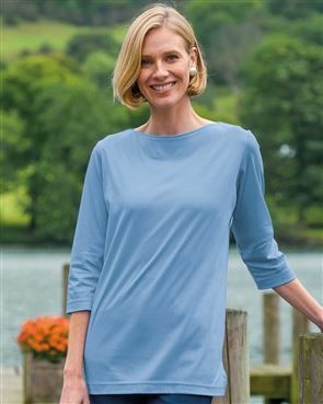 Madison Boat Neck 3/4 Sleeve Top