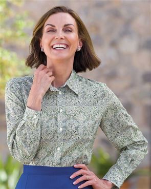 Leigh Tana Lawn™ Long Sleeve Blouse