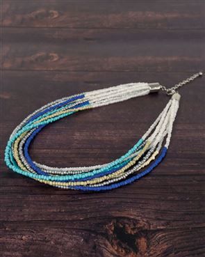 Elspeth Multi-stranded Beaded Ladies Necklace