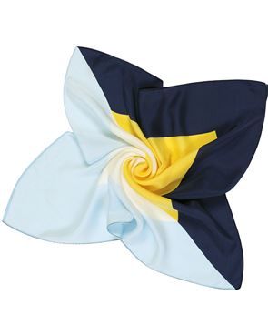 Rita Colour Block Patterned Ladies Silk Scarf