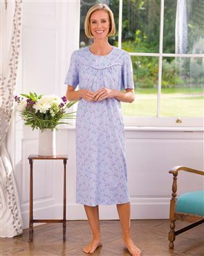 Claudia Short Sleeve Pure Cotton Nightdress